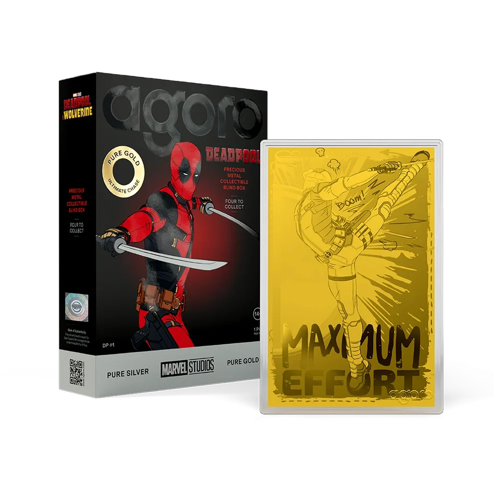 Deadpool Blindbox 5g Silver Foil With Gold Chase