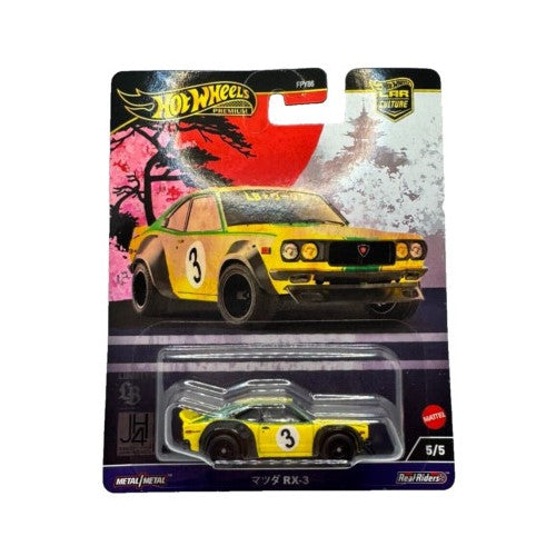 Hot Wheels - Mazda RX-3 Real Riders 5/5 Yellow Preowned