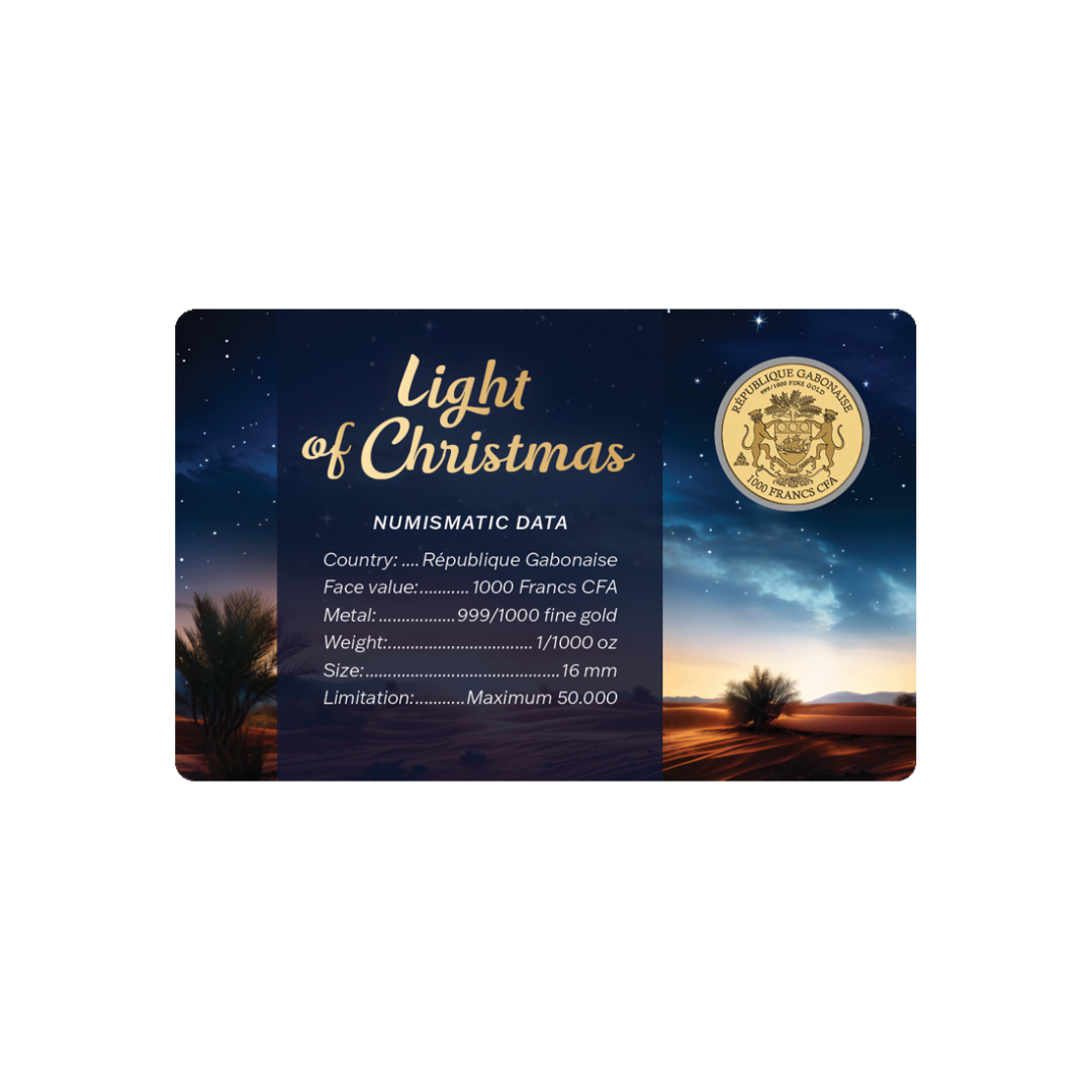 Three Wise Men Coin Card - Gold Gift