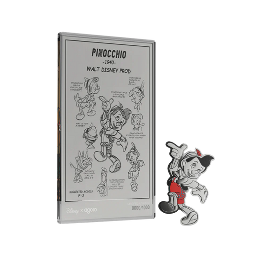 Disney Pinocchio - Collectible Set 3/4 oz Silver Coin + 5g Silver Foil Set