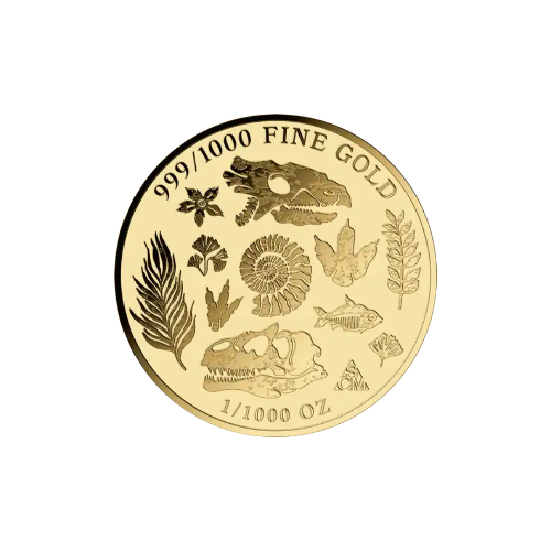 Dinosaur T-Rex Gold Card - Gold Gift