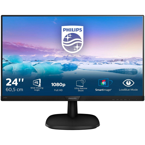 Philips 243V7Q 24 Inch FHD Monitor 75Hz 4ms IPS Speakers Preowned Collection Only Grade B