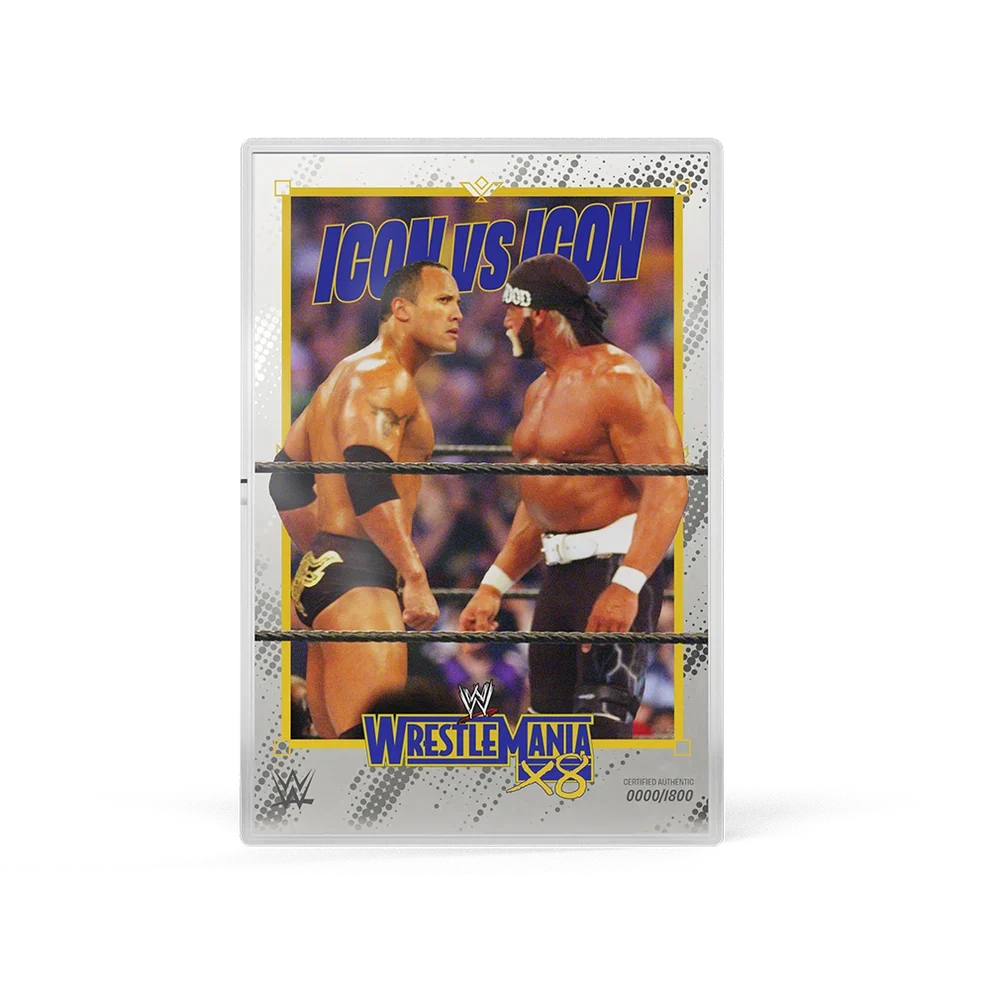WWE - Wrestle Mania - Rock vs Hulk - Stare Down 5g Silver Foil