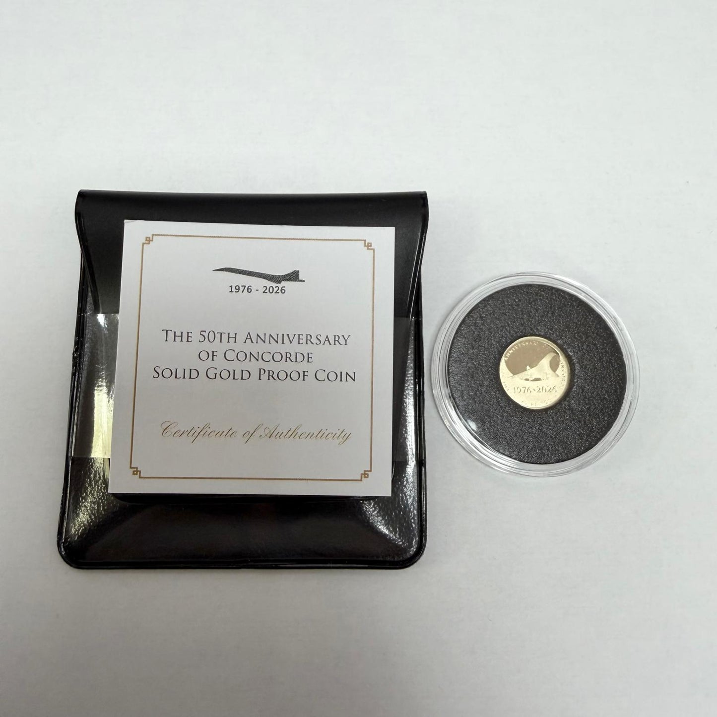 The 50th Anniversary Of Concorde Solid Gold Proof 9kt Coin