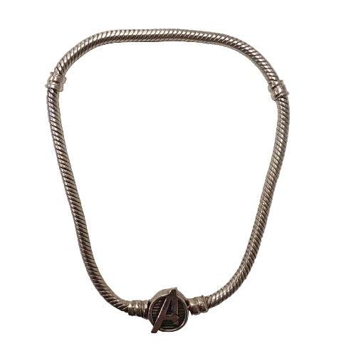 Pandora Marvel The Avengers Logo Clasp Snake Bracelet App 14.6g Preowned