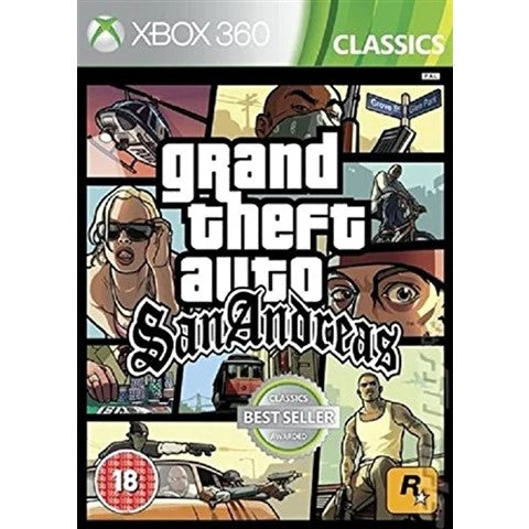 Xbox 360 - Grand Theft Auto San Andreas (18) Preowned