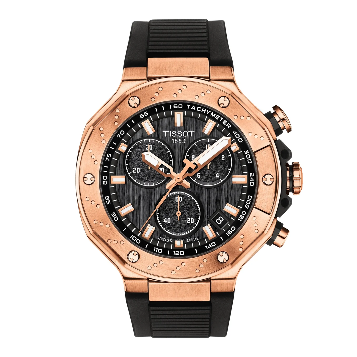 Tissot T-Race rose-gold chronograph watch