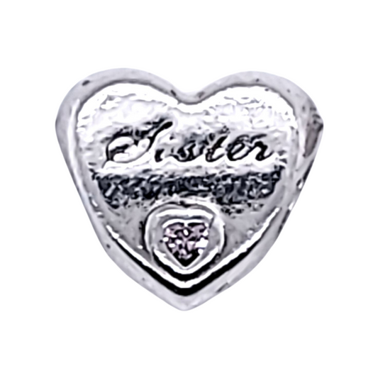 925 Silver Pandora Sister Charm 3.9g Preowned