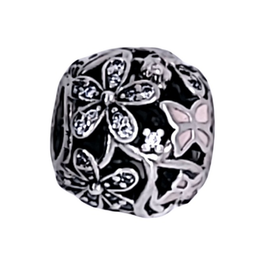 Pandora Flower Fairy Bead Charm 2.3g Preowned