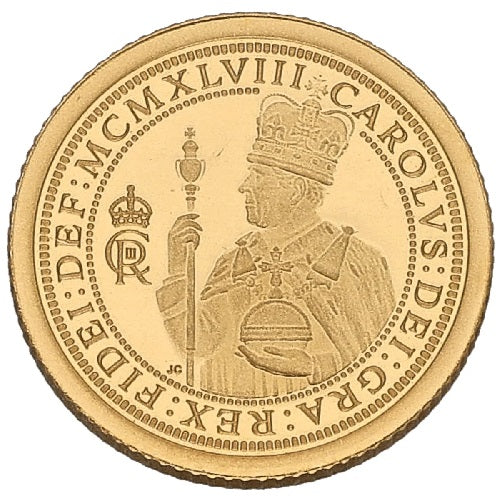 2024 1/8 Sovereign King Charles III 22kt 1g