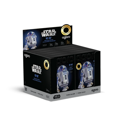 Star Wars R2-D2 Blind Box 5gm Silver Foil With Gold Chase
