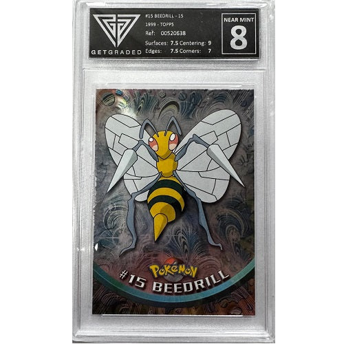 1999 Topps Beedrill #15 Get Graded Near Mint 8 Preowned