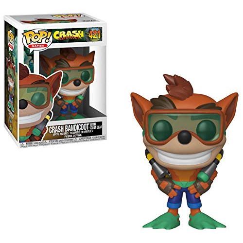 Funko Pop! - Crash Bandicoot (421) Crash Bandicoot With Scuba Gear (3+) Preowned