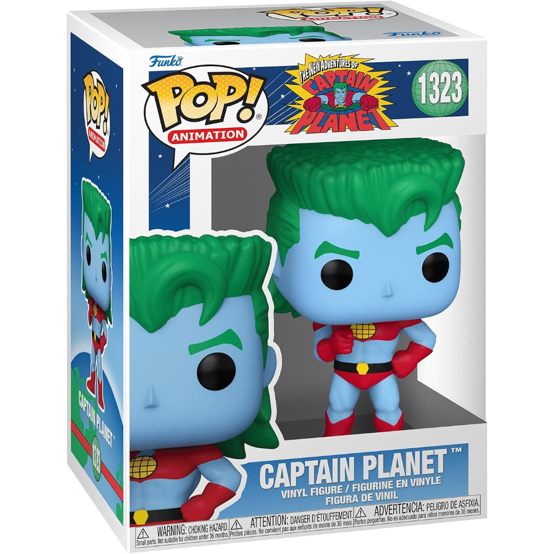 Funko Pop - The New Adventures Of Captain Planet [1323] Captain Planet (3+) Preowned