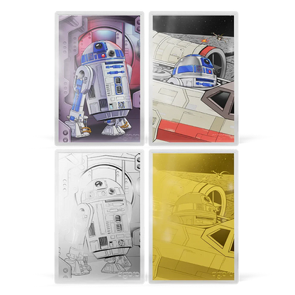 Star Wars R2-D2 Blind Box 5gm Silver Foil With Gold Chase