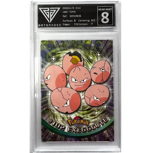 1999 Topps Exeggcute #102 Get Graded Near Mint 8 Preowned