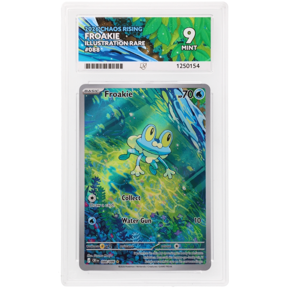 2026 Chaos Rising Froakie Illustration Rare 088/086 ACE Mint 9 Preowned