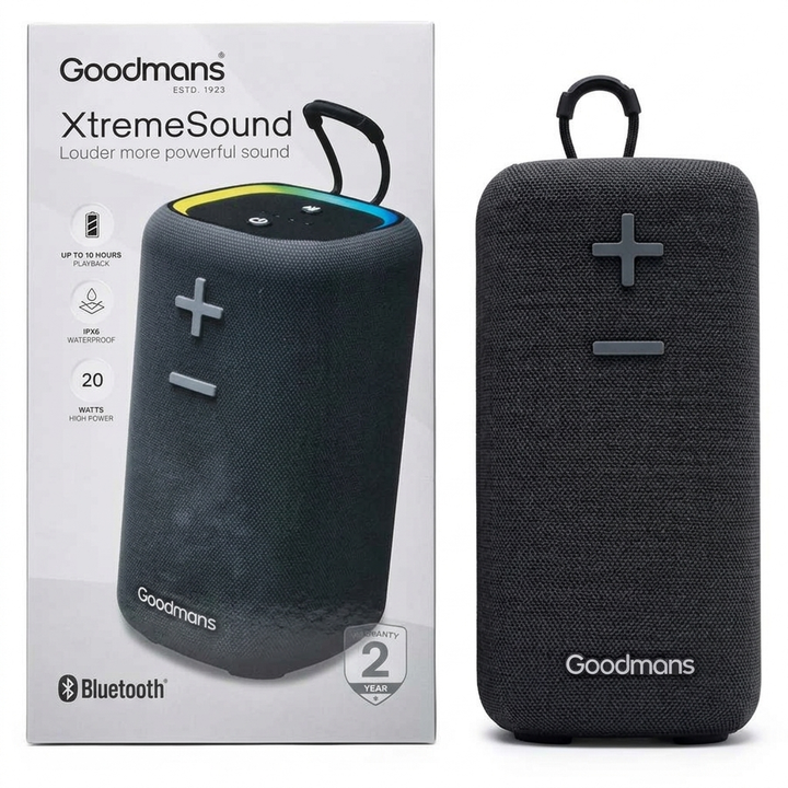Goodmans 425717 XtremeSound Portable Bluetooth Speaker Grade B Preowned
