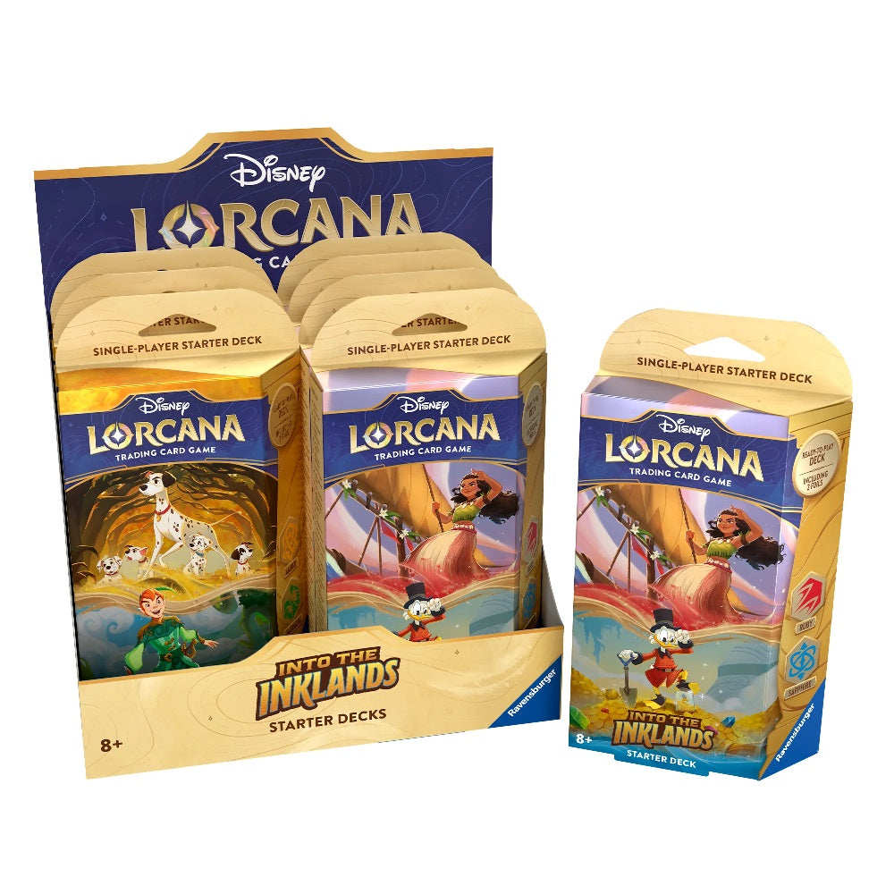 Disney Lorcana Trading Card Game Starter Deck Into The Inklands Design May Vary