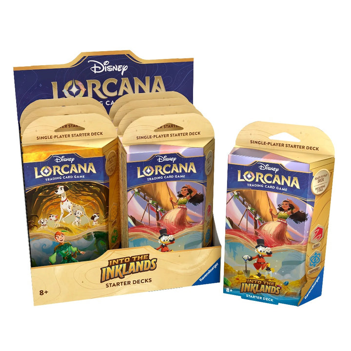 Disney Lorcana Trading Card Game Starter Deck Into The Inklands Design May Vary