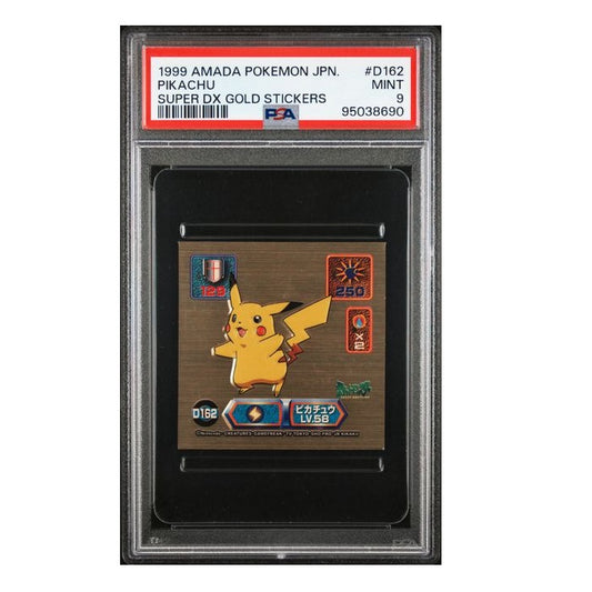 1999 Pokemon Amada Pikachu Super DX Gold Stickers PSA 9 Mint Preowned