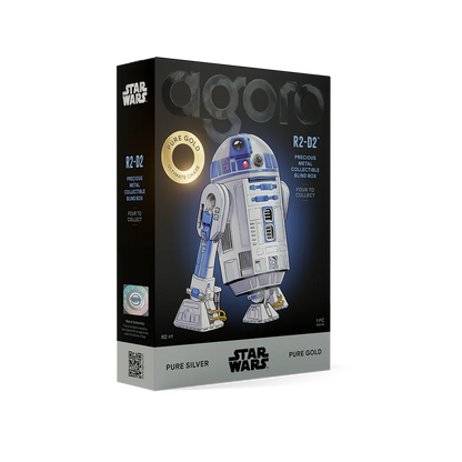 Star Wars R2-D2 Blind Box 5gm Silver Foil With Gold Chase