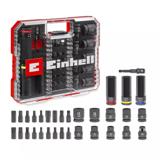 Einhell XL-CASE 32 Piece Automotive Impact Socket and Bit Set Grade A Preowned