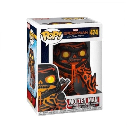 Funko Pop - Spider-Man (474] Molten Man Preowned