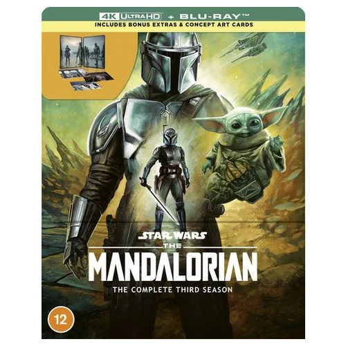 4K Blu-Ray - The Mandalorian Season 3 (12) 4K UHD Limited Ed. Steelbook Preowned