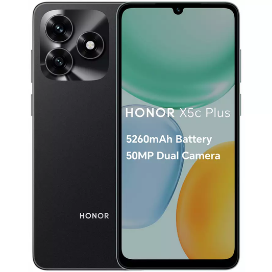 Honor X5C Plus 64GB Dual Sim Unlocked Black Grade C Preowned