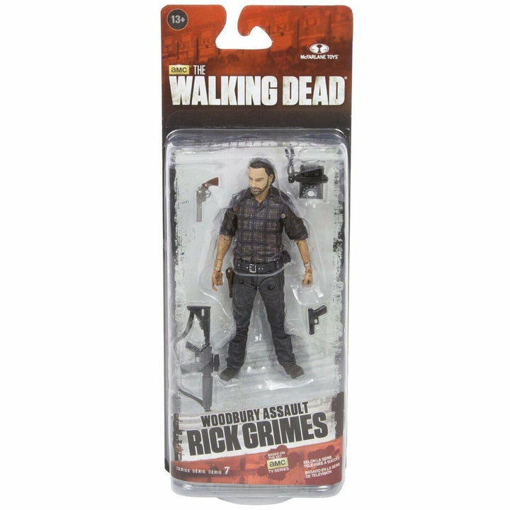 McFarlane Toys - The Walking Dead Woodbury Assault Rick Grimes Figure (13+) Preowned