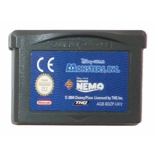 Unboxed Gameboy Advance - Monsters,Inc. + Finding Nemo Preowned