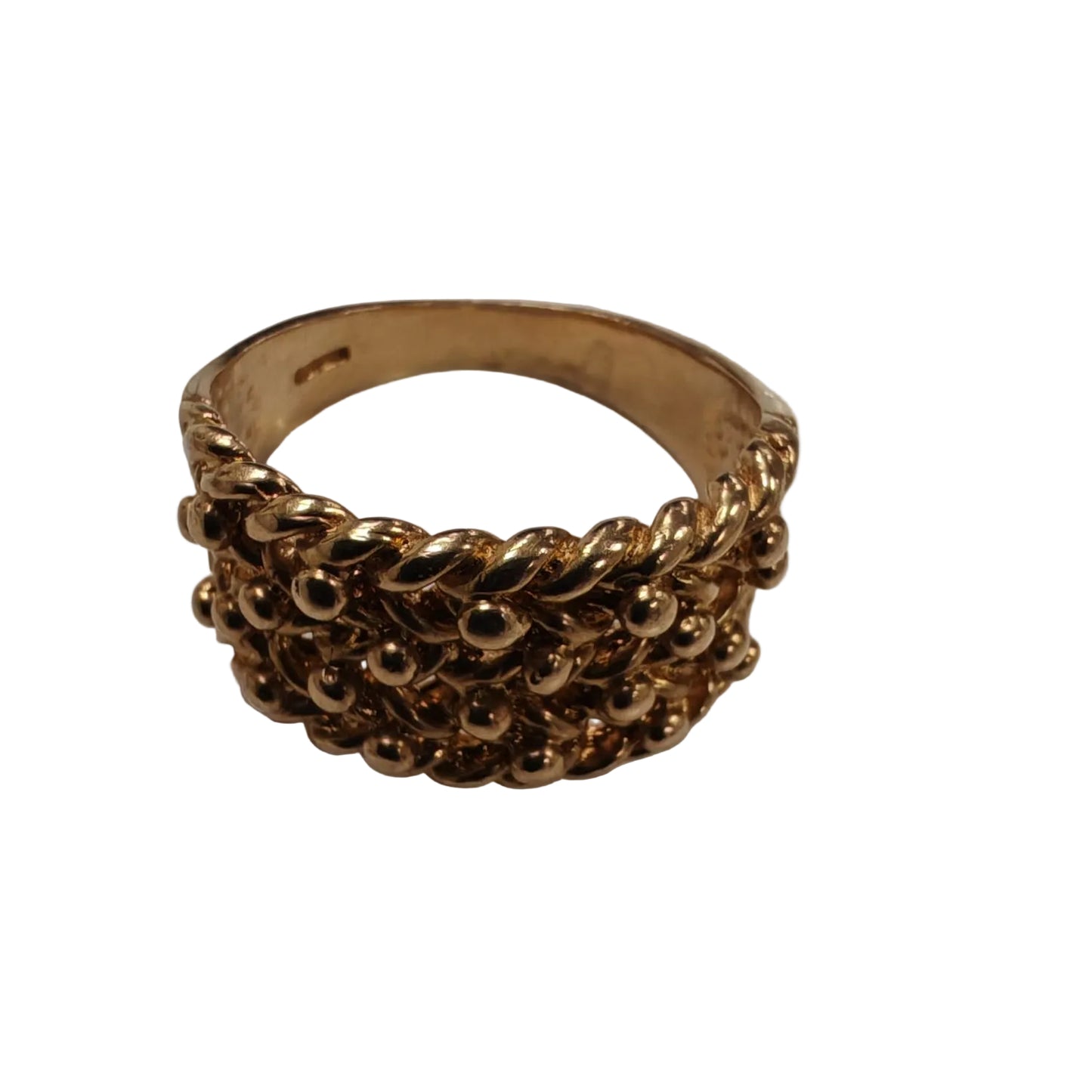 9ct Gold Keeper Ring Size Z Approx 8.5g Preowned