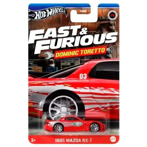 Hot Wheels - Fast & Furious Dominic Toretto 1/5 [2023] 1995 Mazda RX-7 (3+) Preowned