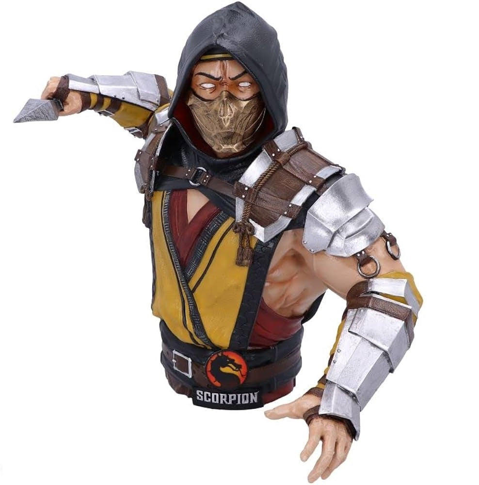 Nemesis Now Mortal Kombat 11 Scorpion Bust Sculpture 29.5cm Preowned