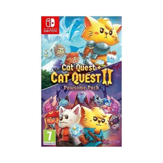 Switch  - Cat Quest & Cat Quest II - 2 Pawsome Pack (7) Preowned