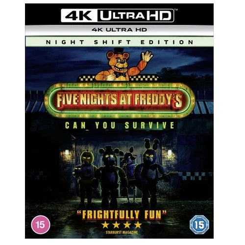 4K Blu-Ray - Five Nights At Freddy's (15) Preowned