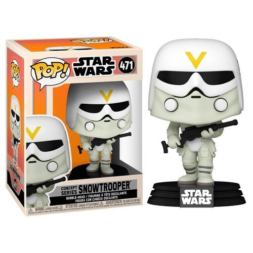 Funko Pop! - Star Wars [471] Concept Series Snowtrooper (3+) Preowned