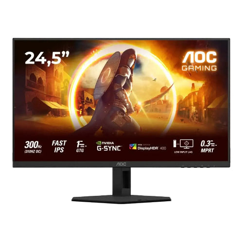 AOC 25G4SRE 25" 310Hz FHD IPS Gaming LED Monitor Grade B Preowned Collection Only