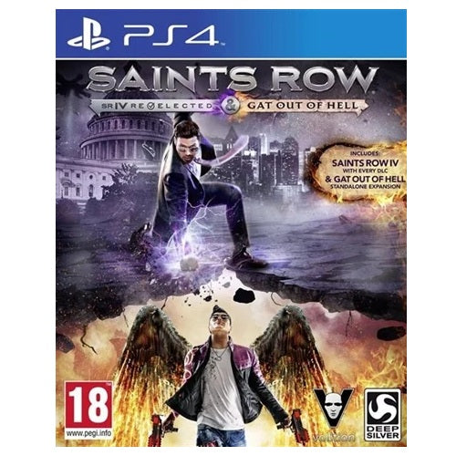 PS4 - Saints Row IV: Reelected & Gat Out Of Hell (18) Preowned