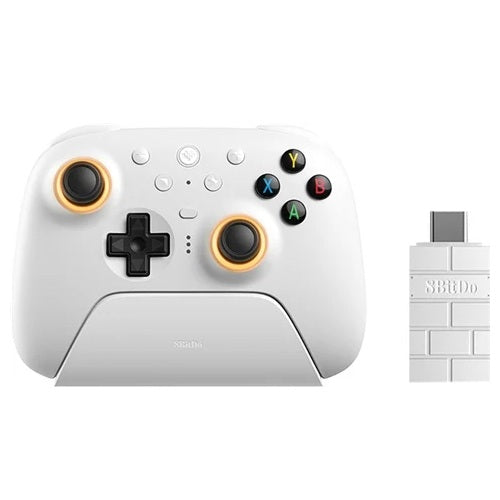 8BitDo Ultimate 2 Wireless Controller With Dock + Adapter White Grade B Preowned
