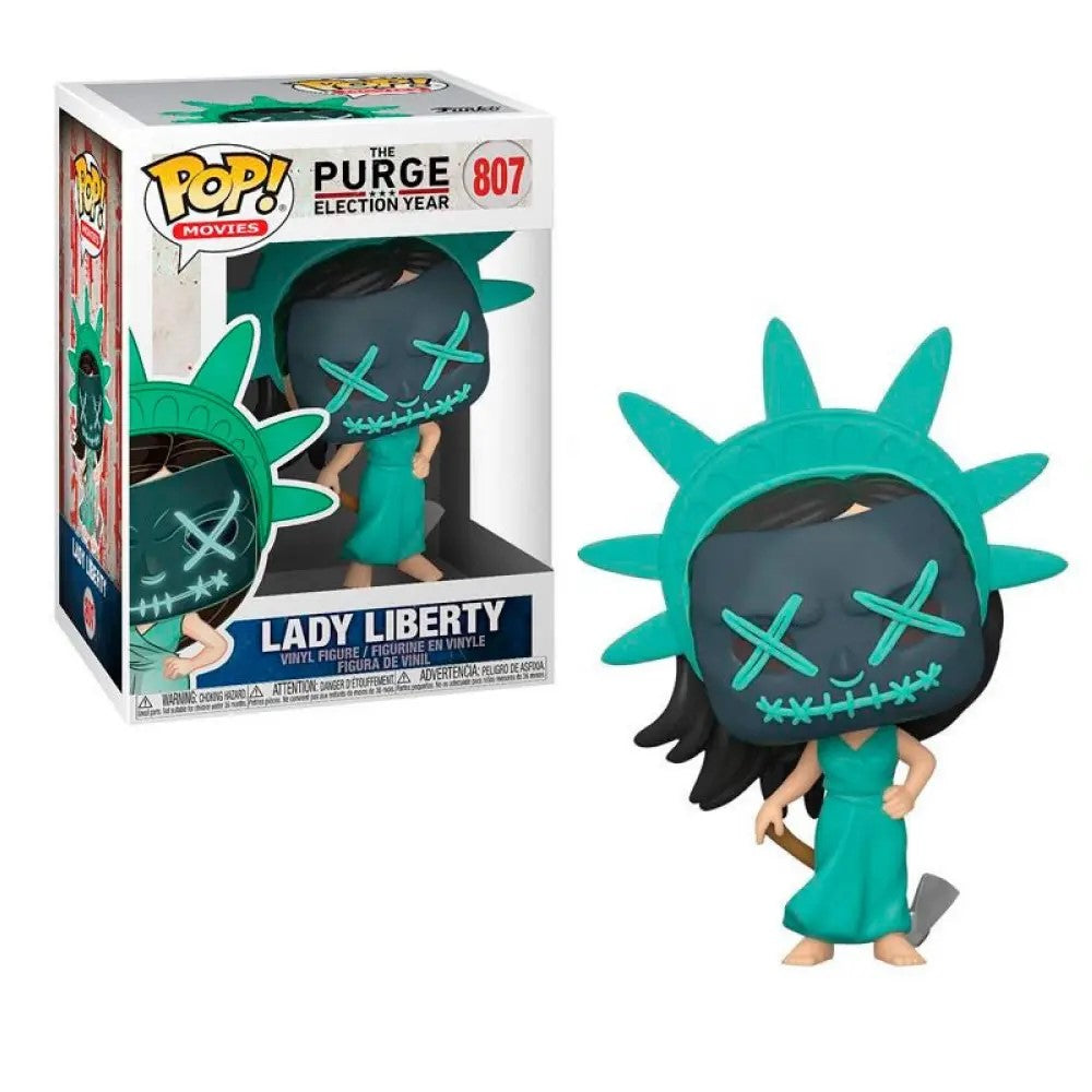 Funko Pop! - The Purge Election Year [807] Lady Liberty (3) Preowned