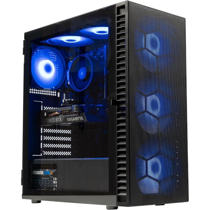 Custom PC Ryzen 5 5600 16GB Ram 1TB NVMe SSD RTX 4060 8GB Windows 11 Grade B Preowned Collection Only