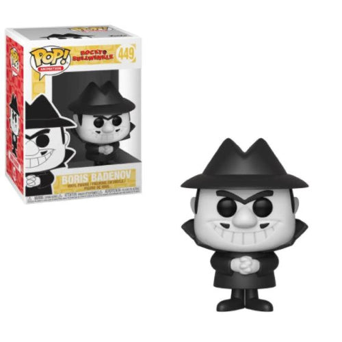 Funko Pop! - Rocky & Bullwinkle [449] Boris Badenov (3+) Preowned