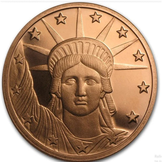 1 oz Copper Round Liberty Head