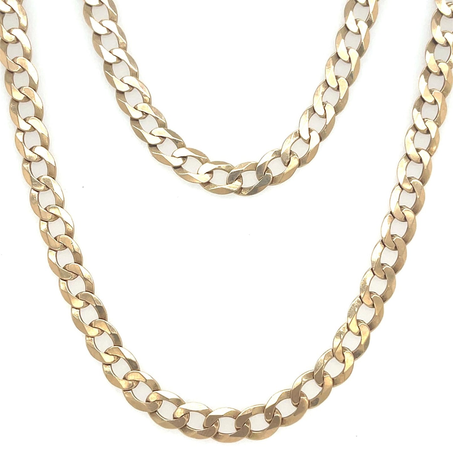 9CT Gold Curb Chain 16.0g 19" Grade B Preowned