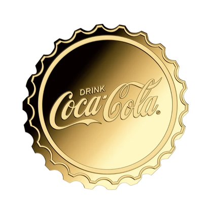 Coca-Cola Pop Art Bottle Cap Goldcard - Gold Gift