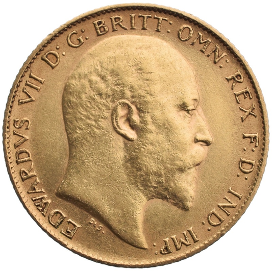 Gold Half Sovereign - Edward VII - 1902-1910 3.9g Preowned