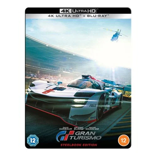 4K Blu-Ray - Gran Turismo (12) 2023 4K UHD+BR Steelbook (Blue) Preowned
