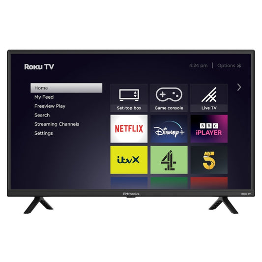 EMtronics EM32ROK 32" HD Ready Roku Smart TV Grade B Preowned Collection Only